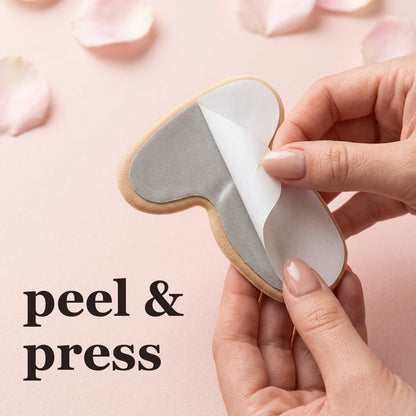 SilkShield™ Heel Grip Pads – Soft T-Shape Cushions for Heels That Slip or Rub