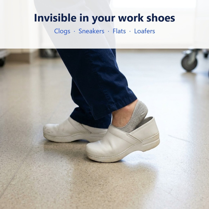 SilkShield™ Cushioned No-Show Socks — Padded Heel & Ball of Foot