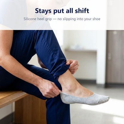 SilkShield™ Cushioned No-Show Socks — Padded Heel & Ball of Foot