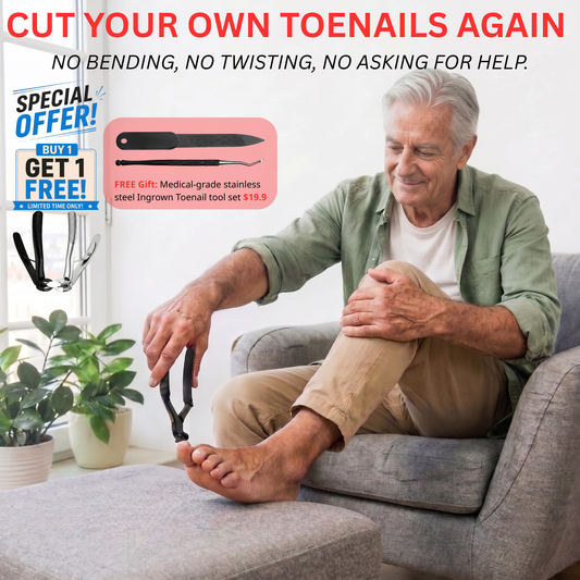 Romena™ — Nail Clippers for Seniors — Cut Thick Nails With Less Effort