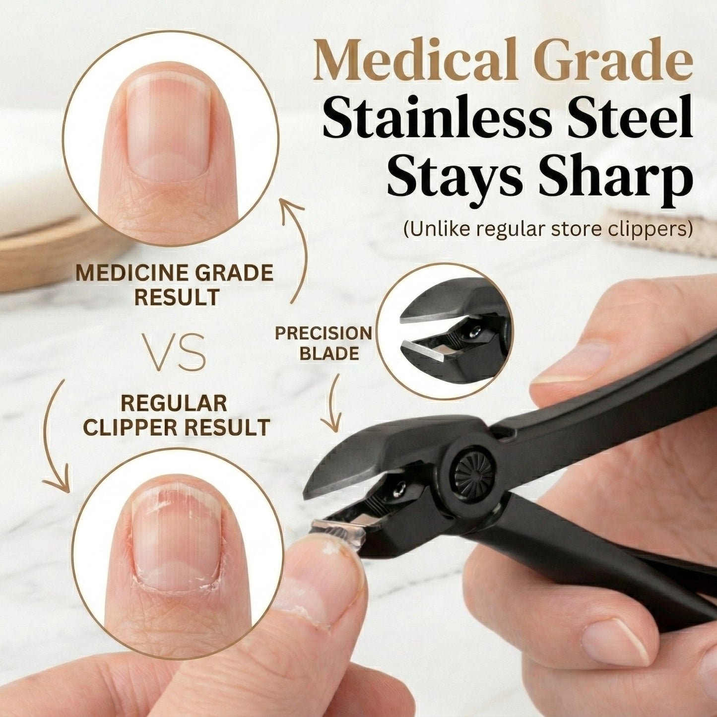 Romena™ — 3-in-1 Heavy-Duty Clipper for Thick & Hard-to-Reach Toenails