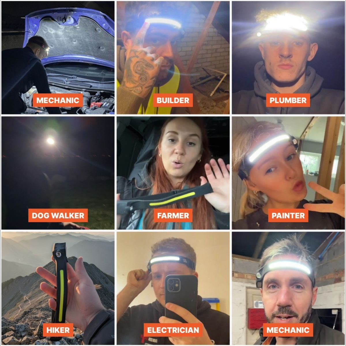 CrewLight™ See your entire workspace, Both hands free